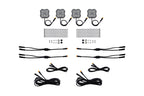 Diode Dynamics Rock Light - Red/White - M8 Add-On 4-Pack