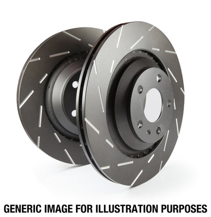 EBC 85-88 Chevrolet Camaro (3rd Gen) 2.8 (Performance Package) USR Slotted Rear Rotors