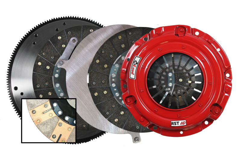 McLeod Racing RST HD Twin w/ Steel Flywheel - 01-07 GM 6.0L LS 6 Bolt - 1-1/8 x 10 Spline - 168T