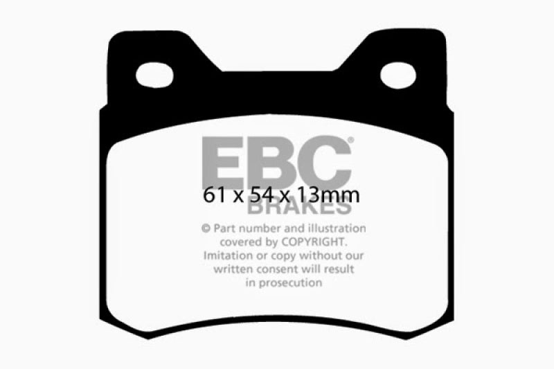 EBC 84-86 Mercedes-Benz 190/190E 2.3 Ultimax2 Rear Brake Pads