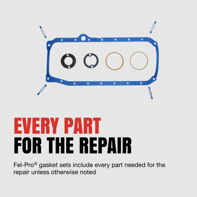 Fel-Pro Oil Pan SnapUps Included for OS 34501 R Engine Oil Pan Gasket Set PermaDry molded rubber