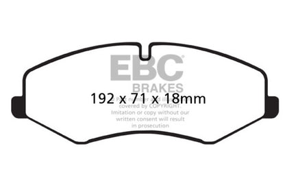 EBC 10-14 Land Rover LR4 5 Ultimax2 Front Brake Pads