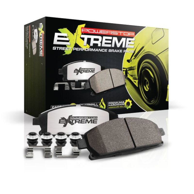 Power Stop 2011 BMW 1 Series M Front Z26 Extreme Street Brake Pads w/Hardware