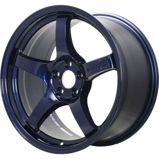 Gram Lights 57CR 18x10.5 +22 5-114.3 Eternal Blue Pearl Wheel