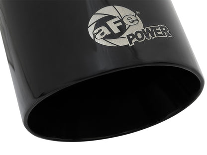 aFe MACH Force-Xp Universal 409 SS Single-Wall Clamp-On Exhaust Tip - Black