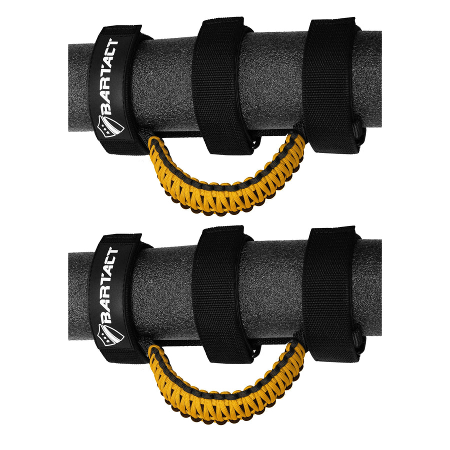 Jeep® Grab Handles for Roll Bar (PAIR of 2) Paracord Grab Handles for Jeep® Wrangler, Gladiator, Polaris RZR, CanAm Maverick X3 by BARTACT