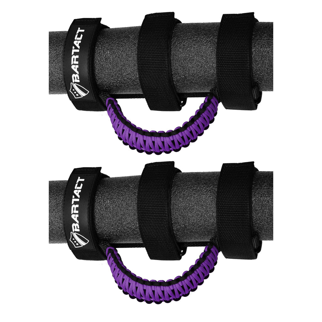 Jeep® Grab Handles for Roll Bar (PAIR of 2) Paracord Grab Handles for Jeep® Wrangler, Gladiator, Polaris RZR, CanAm Maverick X3 by BARTACT