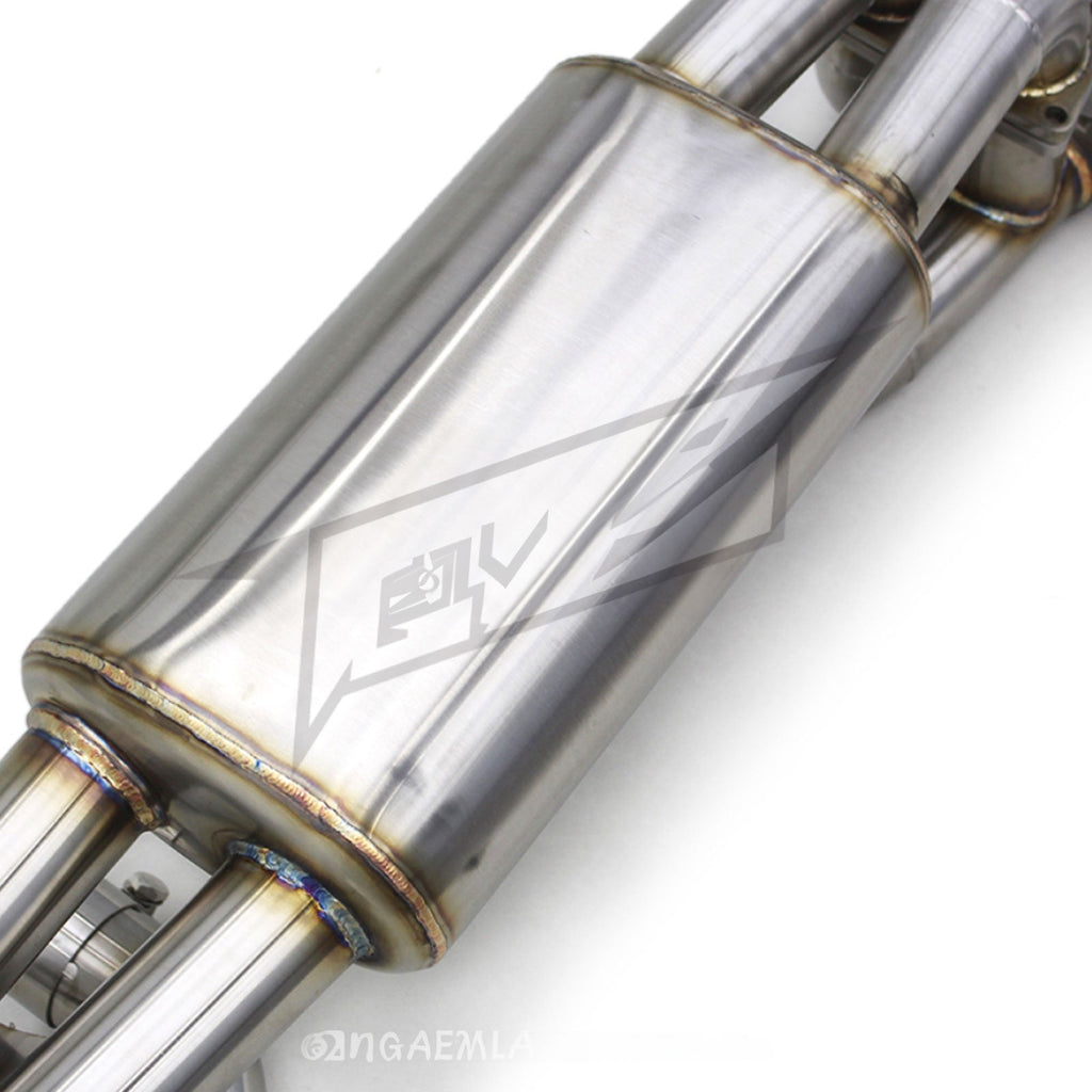T304 Valved Catback Exhaust System for Ferrari 360 Modena Spider F360 3.6L - Bull Boost Performance