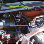 ZSPEC Battery Cable Bracket for '90-99 Nissan 300zx Z32, Stainless Steel, Silver Finish
