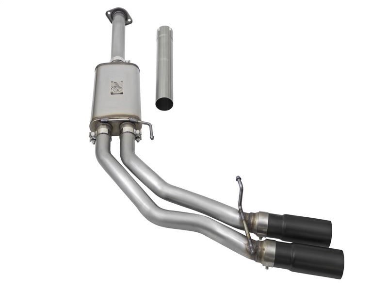 aFe Rebel Exhausts 3in SS Cat-Back 15-16 Ford F-150 EcoBoost V6 2.7/3.5L V8 5.0L w/ Black Tips