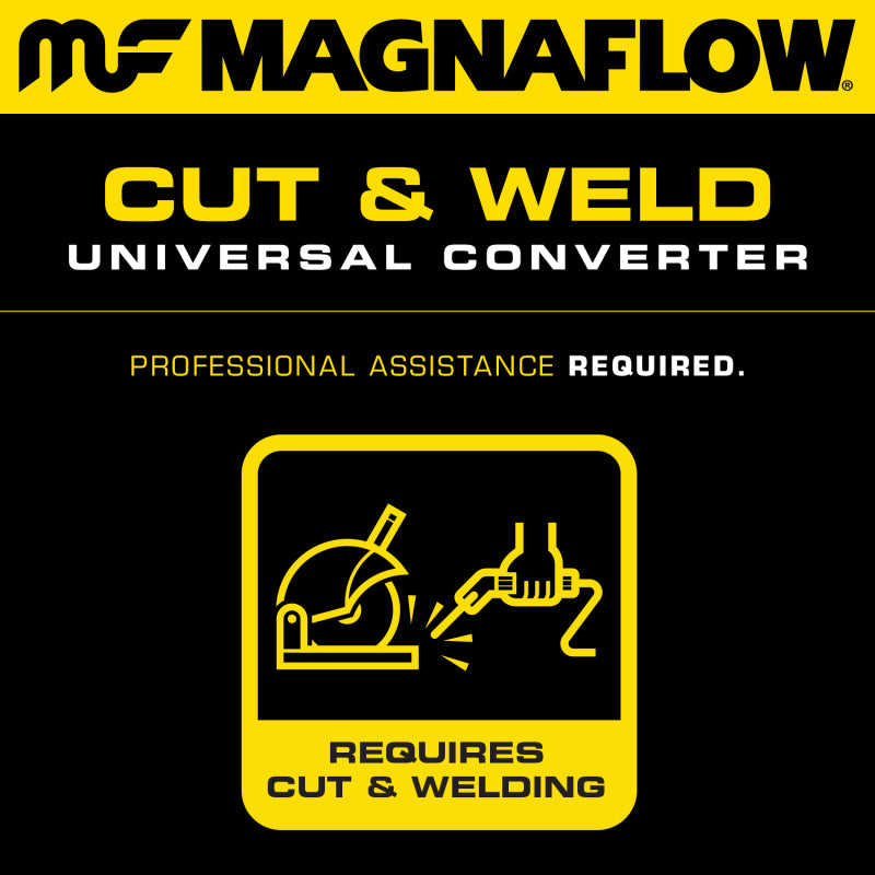 MagnaFlow Conv Univ 3in Inlet/Outlet Center/Center Oval 12in Body L x 7in W x 16in Overall L