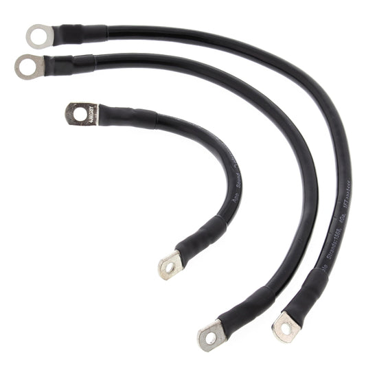 All Balls Racing 86-88 Harley FLST Heritage Softail Battery Cable Kit Black