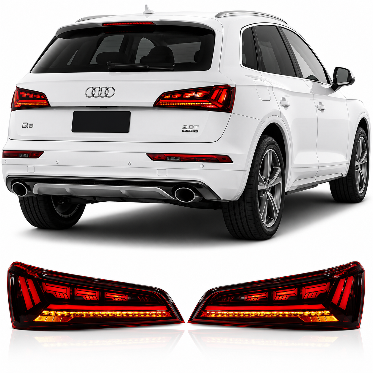 Audi Q5 LED Tail Lights 2008-2018 Plug and Play
