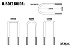 Zone Offroad .5in x 2.75in x 6.5in U-Bolt (Round)