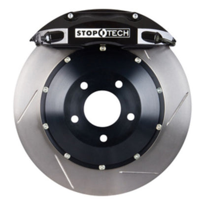 StopTech 95-99 BMW M3 (E36) BBK Rear ST-40 Black Calipers 332x32 Slotted Rotors