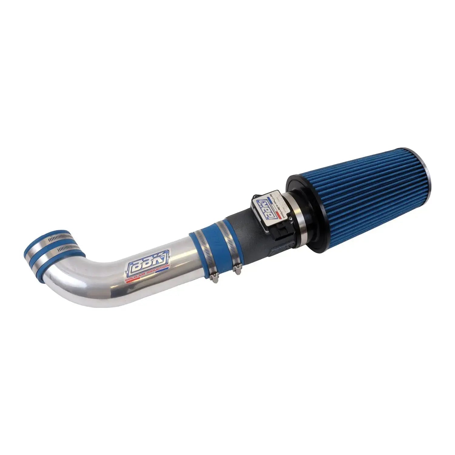 BBK Ford Mustang 5.0 Cold Air Intake Kit Non Fender well Powder Coated Chrome 86-93