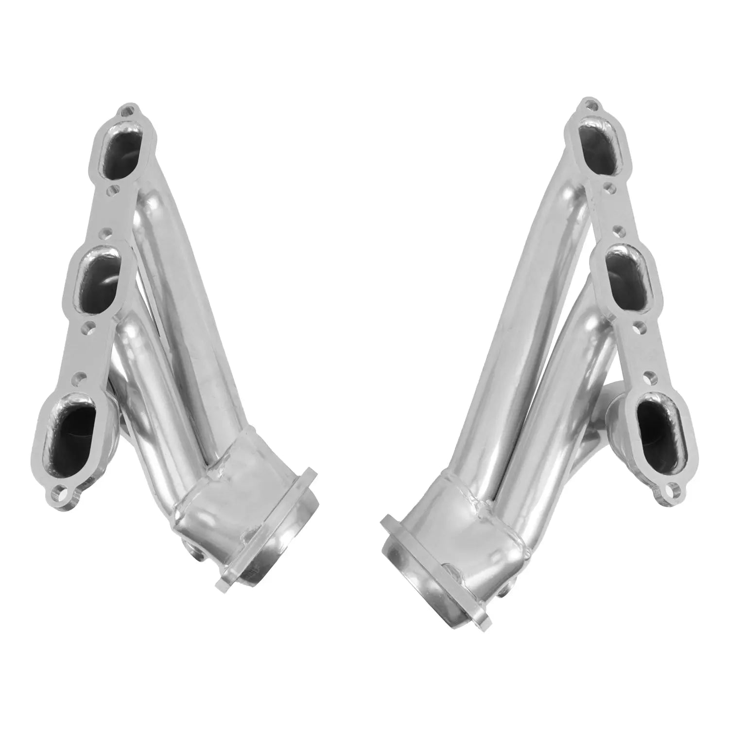 BBK Dodge Challenger Charger 300 V6 3.5 1-3/4 Shorty Headers - Polished Silver Ceramic 06-10