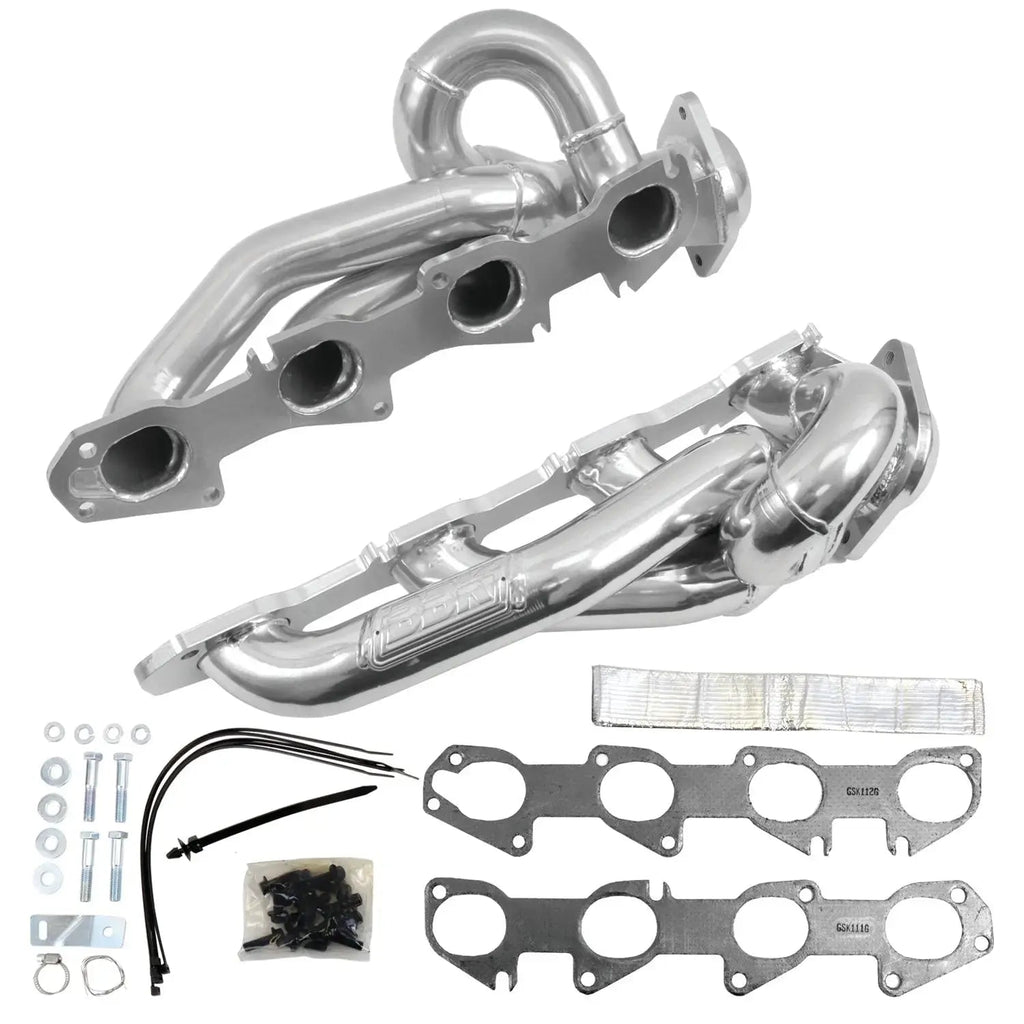BBK Dodge Ram 1500 Truck 5.7 Hemi 1-3/4 Shorty Exhaust Headers Polished Silver Ceramic 09-18