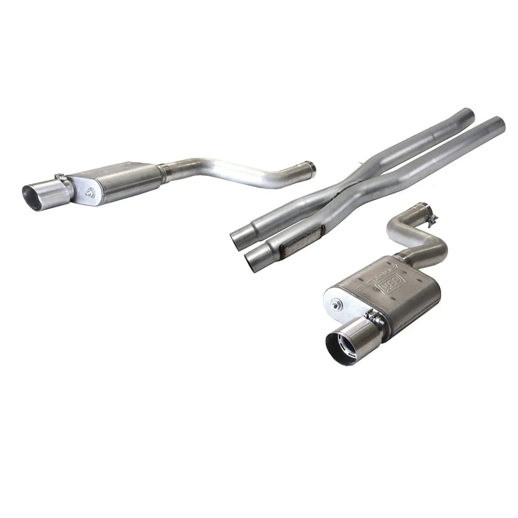 BBK Ford Mustang GT Varitune Complete Cat Back Exhaust Kit With Resonator Delete Pipe 15-17