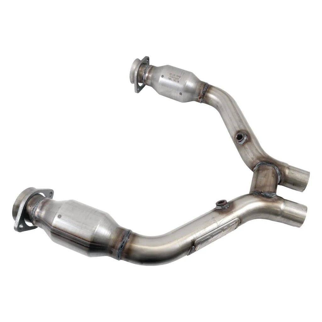 BBK Ford Mustang V6 High Flow Catted Short Mid H-Pipe For Long Tubes 15-17