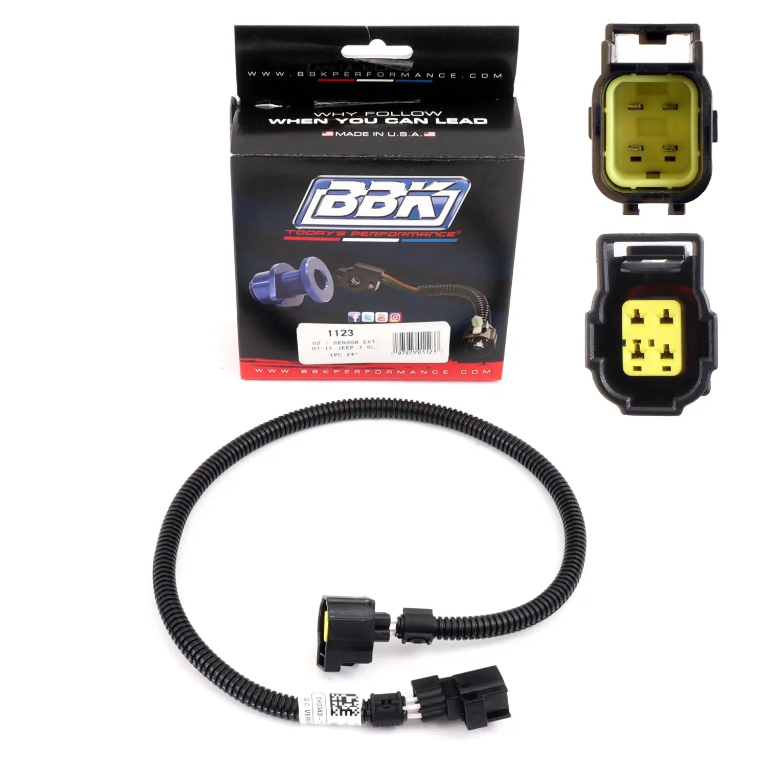 BBK Jeep Wrangler 3.8L O2 Sensor Extension 1 pc 24 Inch 07-11