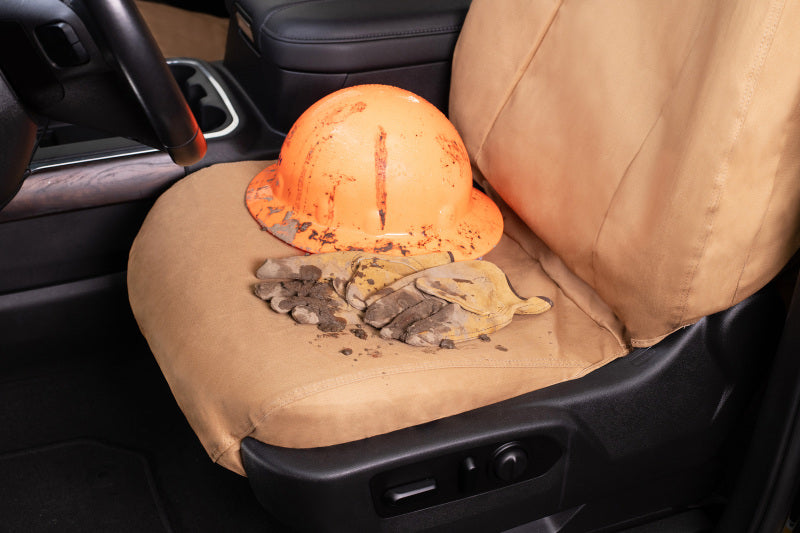 Covercraft 10-15 Mercedes-Benz Sprinter Polycotton SeatSaver Custom Front Row Seat Covers -Tan
