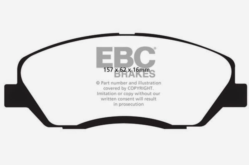 EBC 2017-2018 Hyundai Santa Fe (DM) 3.3L Ultimax2 Front Brake Pads