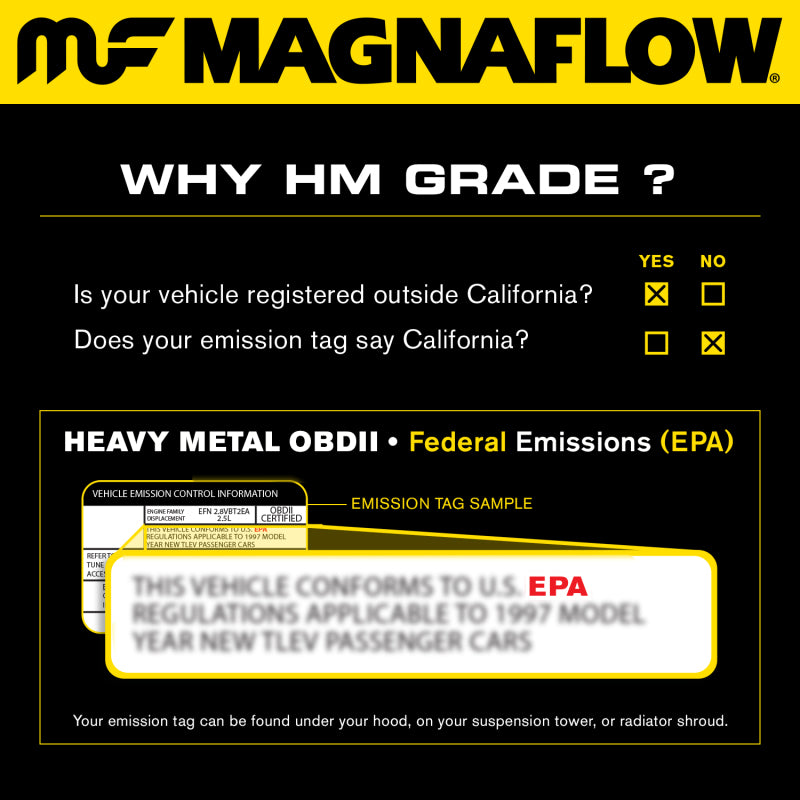 MagnaFlow Direct Fit Catalytic Converter 97-98 Ford F-150 Pickup 4.2L D/S 4WD (49 State)