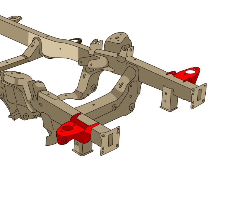 Rustbuster 09-24 RAM 1500 Core Support Mount - Left