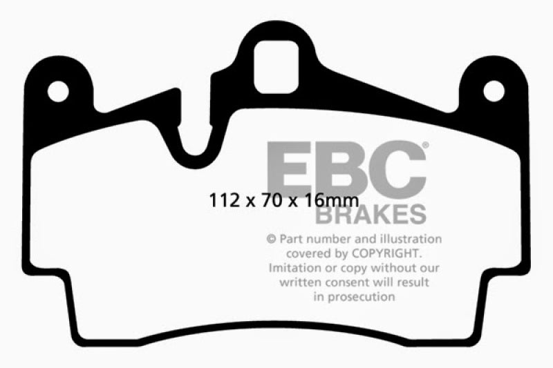 EBC 11-15 Audi Q7 3.0 Supercharged Ultimax2 Rear Brake Pads