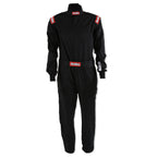 RaceQuip Black Chevron-1 Suit - SFI-1 XL