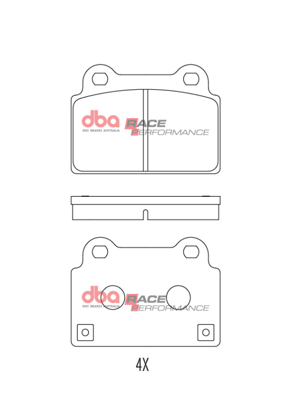 DBA 08-16 Mitsubishi Lancer Evolution Rear RP Performance Brake Pads