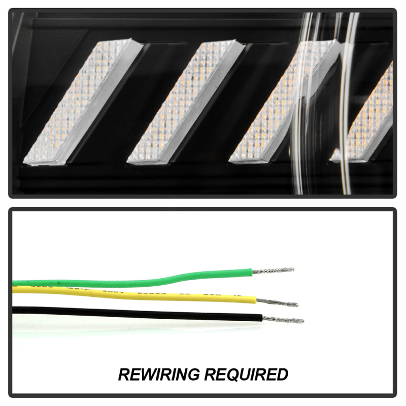 Spyder 10-13 Chevy Camaro Halogen Model Only - Black (PRO-YD-CCAM2010SI-SEQ-BK)