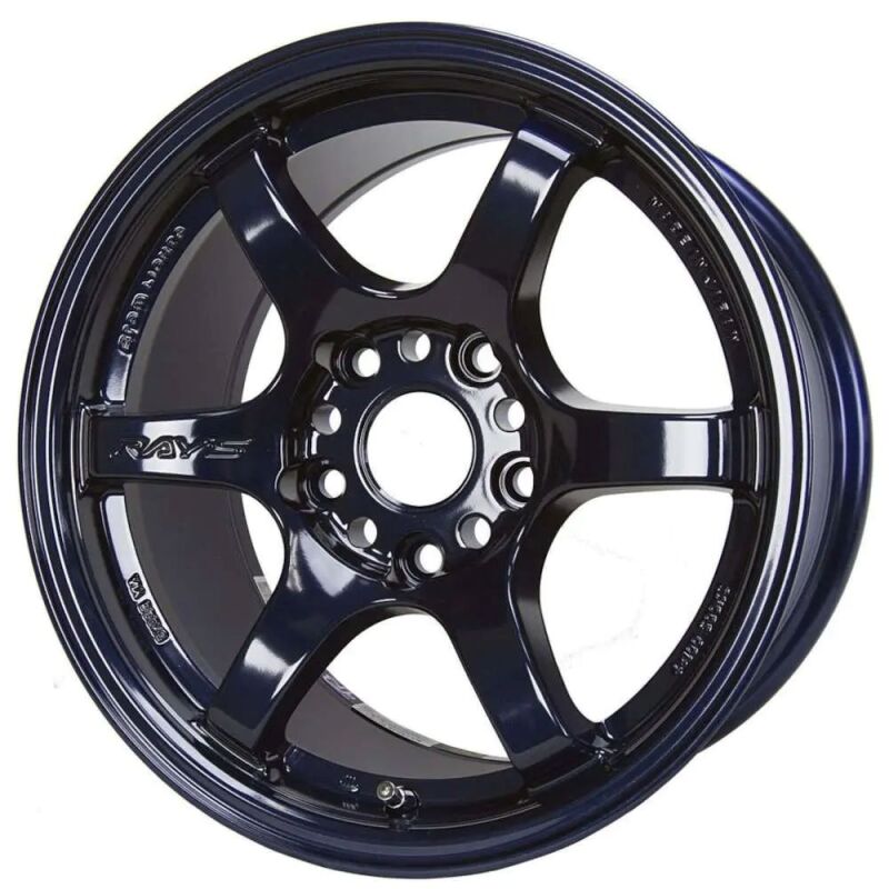 Gram Lights 57DR 18x8.5 +37 5x114.3 Dark Blue Chrome Wheel MOQ 20