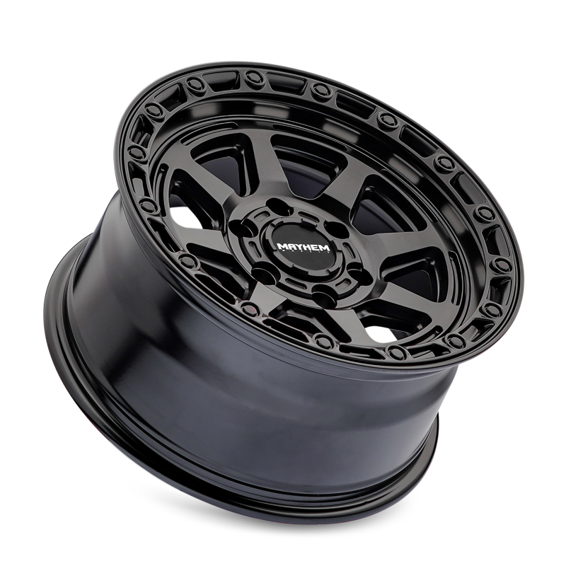 Mayhem 8306 Ridgeline 17x8.5 / 6x139.7 BP / -6mm Offset / 106.1mm Hub Satin Black Wheel