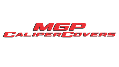 MGP 4 Caliper Covers Engraved Front & Rear 2018 Jeep Wrangler Red Finish Silver Wrangler Logo