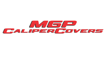 MGP 4 Caliper Covers Engraved F & R Bowtie Yellow Finish Black Char 2019 Chevrolet Silverado 1500