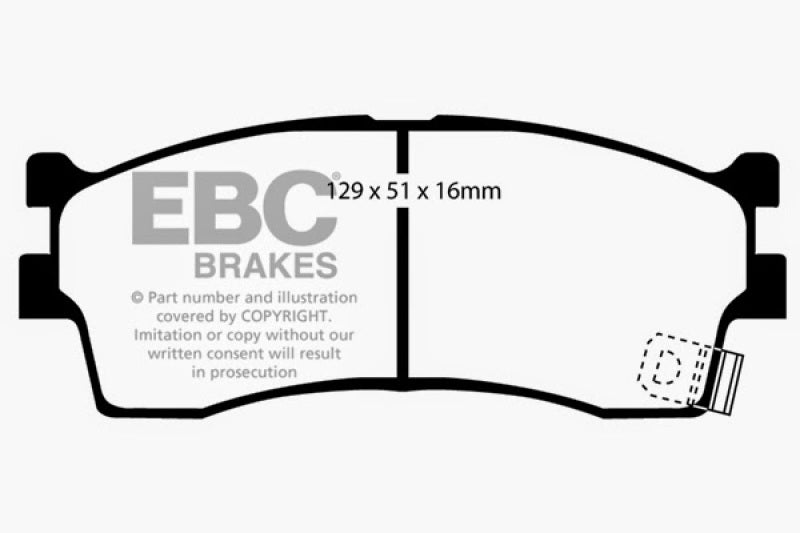 EBC 03-05 Kia Rio Cinco 1.6 Ultimax2 Front Brake Pads