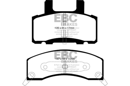 EBC 90-93 Chevrolet C20 8600 LB Ultimax2 Front Brake Pads