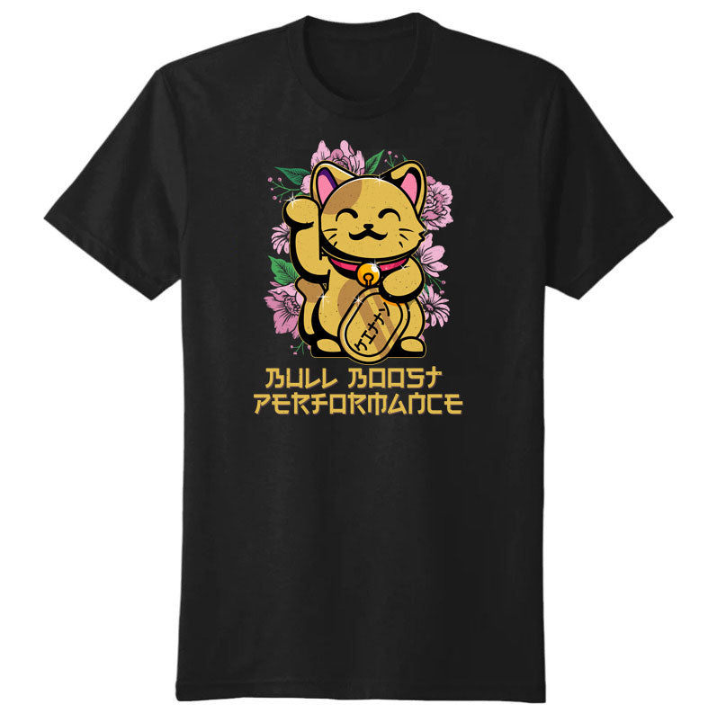 Best of Luck Golden Kitty Regular Heavy Cotton Pre Shrunk Shirt - Bull Boost Performance