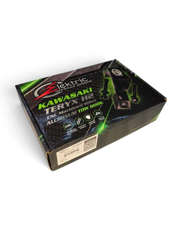Elektric Offroad 26+ Kawasaki Teryx H2 Tow Hook Blk No Drill No Weld