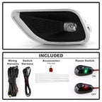 Spyder 19-23 Jeep Cherokee OEM LED Fog Lights w/Switch - Clear (FL-JC19-LED-C)