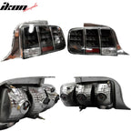 2005-2009Â Ford Mustang 3C Black LED Tail Lights Sequential Turn Signal