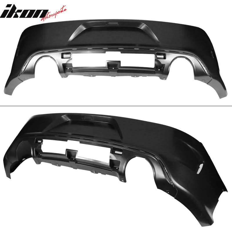 2015-2023 Dodge Charger Black Rear Bumper Diffuser Red Brake Light PP