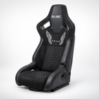 ZUES Collection Black Bull Boost Reclinable Adjustable Racing Bucket Seat