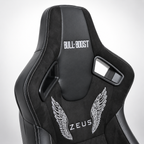 ZUES Collection Black Bull Boost Reclinable Adjustable Racing Bucket Seat