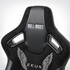 ZUES Collection Black Bull Boost Reclinable Adjustable Racing Bucket Seat