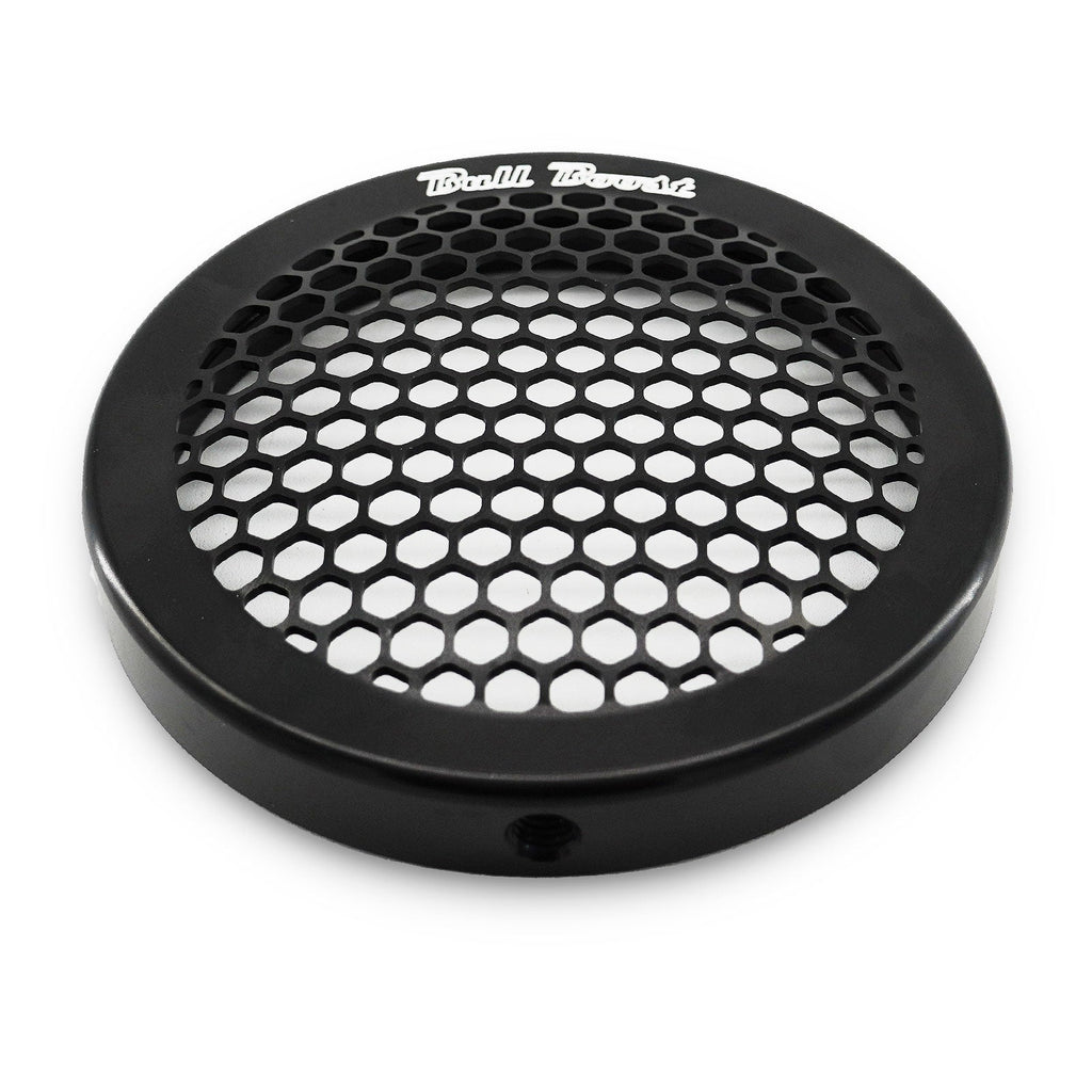 Black Billet 4" Inch Turbo Inlet Guard Velocity Stack Adapter Bellmouth Intake Hex - Bull Boost Performance