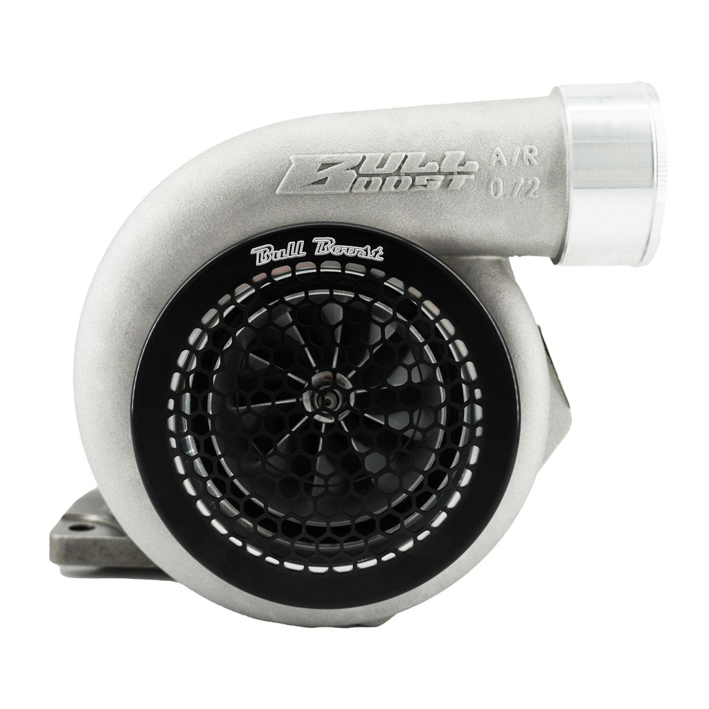 Black Billet 4" Inch Turbo Inlet Guard Velocity Stack Adapter Bellmouth Intake Hex - Bull Boost Performance
