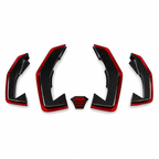 Aggressive Dry Carbon LED Diffuser Fin Set Blades for Lamborghini Revuelto by Stratec Systems